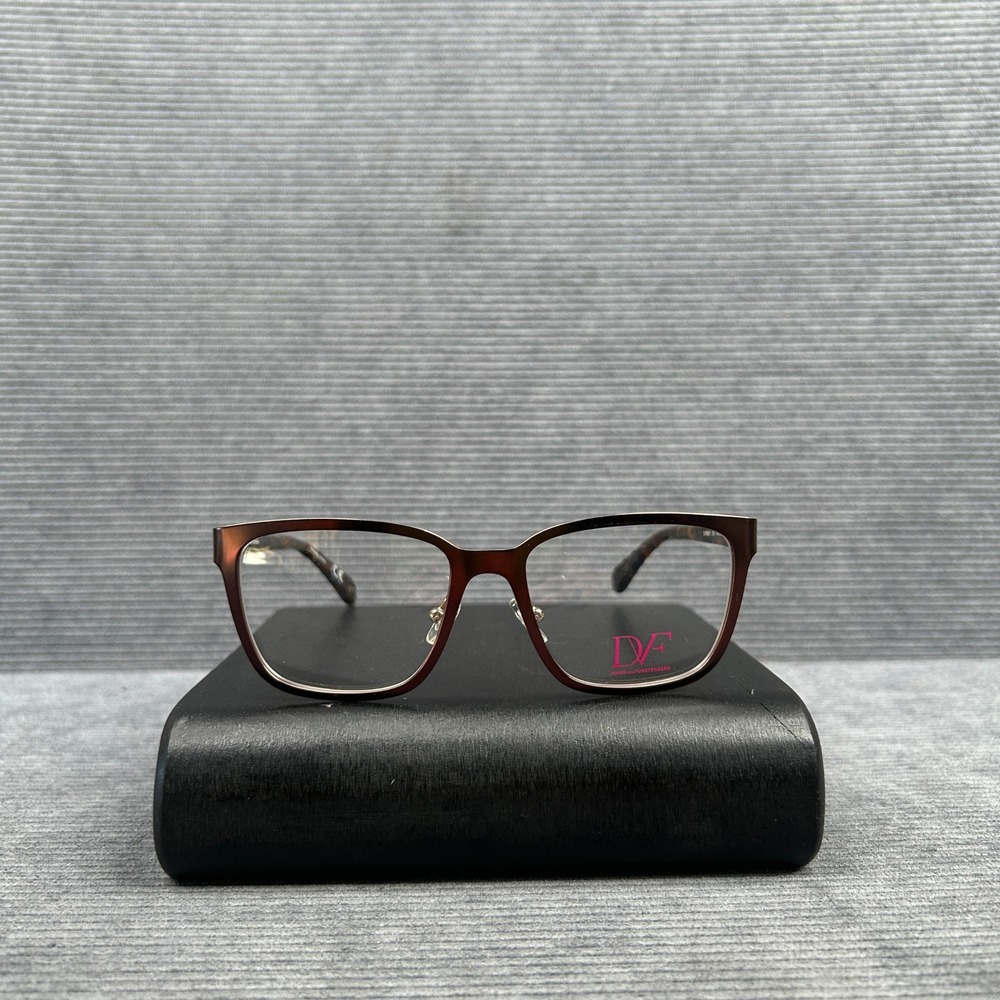 Diane von Furstenberg DVF8051 Brown Tortoise Y2k Eyeglass Frames 49-16-135